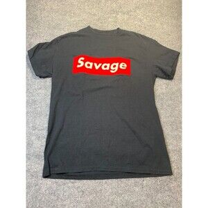 Ring Of Fire T- Shirt With Emblazoned SAVAGE print Sz M
